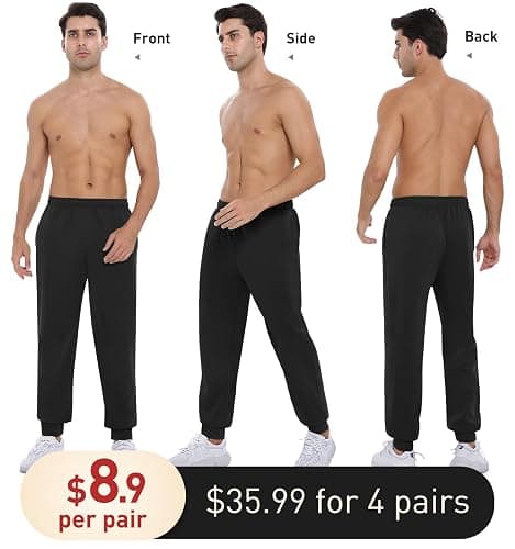 YOYI ABPOPA Mens Sweatpants with Pockets Gym Joggers - Athletic Pants for Workout Casual thumbnail 5