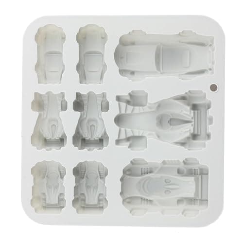 9 Cavity Racing Car Silicone Molds Car Themed Candy Mold For Chocolate Candy thumbnail 9