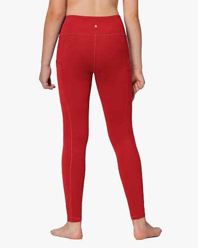 Stelle Girls' Athletic Leggings Kids Dance Running Yoga Pants Workout Active Dance Tights with Pockets thumbnail 3