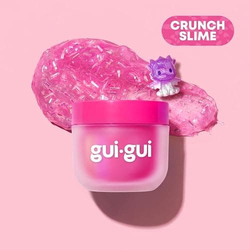 GUI GUI Fruity Glow Slime Kit, Crunch & Gloss Scented Slimes | Includes Gua Sha, Beauty Scoop, charms, booster, and collectible figurine in a slime kit for girls thumbnail 8