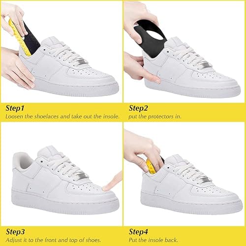GORYGOLD 6 Pairs Crease Protector Shoe Guard for Sneakers: AJs, AF1, Dunks & More, Anti Crease Shoe Protector for Men Women Youth Kids, Size 6-10 thumbnail 3