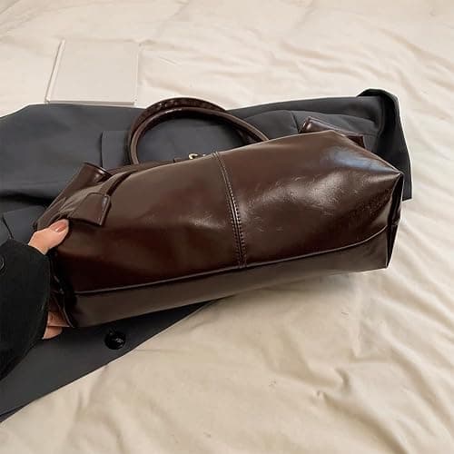 Cymwer Damen-Hobo-Handtasche aus PU-Leder, lässige Umhängetasche, modische Tasche mit Griff oben, große Arbeitstaschen for Arbeit, Einkaufen, Reisen thumbnail 6