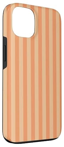 Elegant Orange and Peach Stripes Elegant Vertical Lines Case for iPhone 13 thumbnail 3