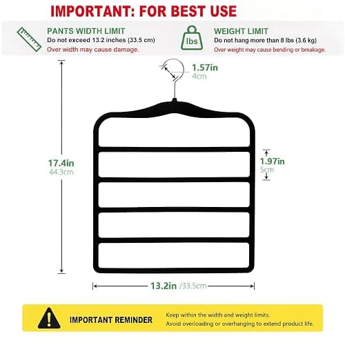 Closet Organizers and Storage,3 Pack Organization and Storage Pants-Hangers-Space-Saving,Velvet Hanger for Dorm Room for College Students Girls Boys Guys Hanging Jean Scarf thumbnail 3