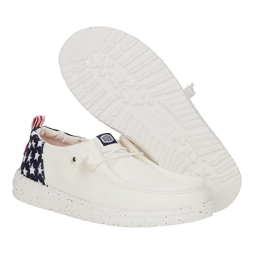 HEYDUDE Wendy Funk Americana Stars, Women’s Shoes, Women’s Slip-on Loafers, Comfortable & Light-Weight thumbnail 4
