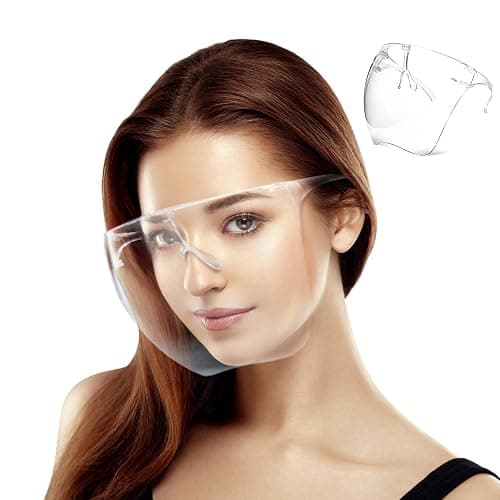 SAVILAND Nail Face Mask for Nail Drill: Salon Clear Visibility & Comfortable Wear Full Face Mask Splash Resistant Quicker DIY Nail Art Tools for Nail Artists Enthusiasts Technicians Salon Studio - Image 1