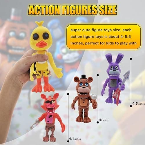 Action Figure Toy, 18 Pcs Game Figures Toys, Movable Joints Toys Dolls, Collectible Figure Gifts for Kids, Colourful thumbnail 3