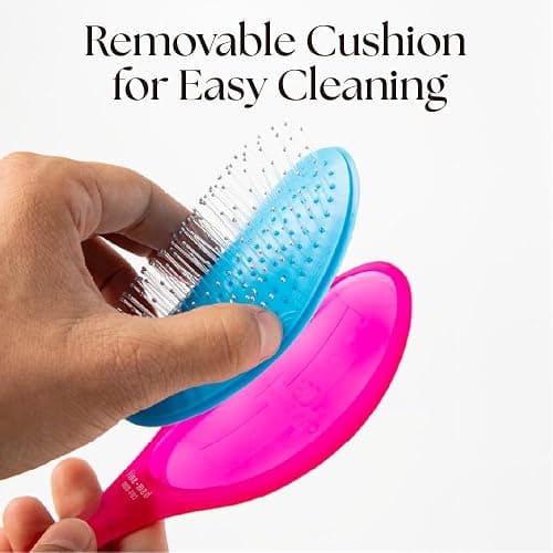 Olivia Garden OG Brush Styler, To Smooth and add Shine, All hair Types, removable cushion for easy cleaning, scalp hugging for scalp massage, gentle, for women, men, and children thumbnail 5