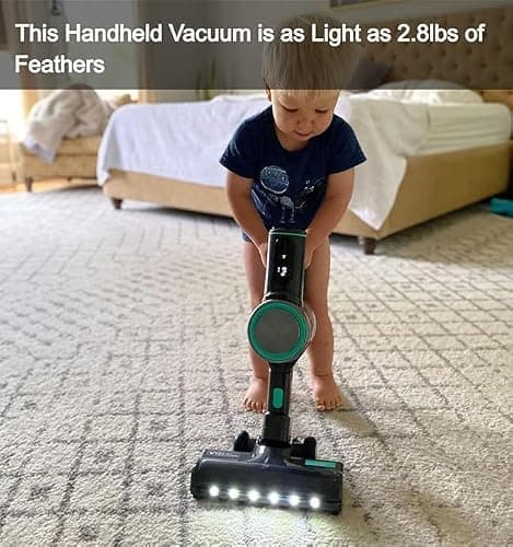 Wyze Cordless Vacuum S with 20Kpa Powerful Suction, Lightweight Stick with HEPA Filter, 300W Powerful Brushless Motor, 40mins Runtime for Home Hard Floor Carpet Pet Hair thumbnail 6