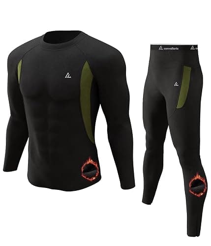 CL convallaria Thermal Underwear Long Johns Set Mens Winter Gift Hunting Gear Sport Base Layer Bottom Top - Image 1