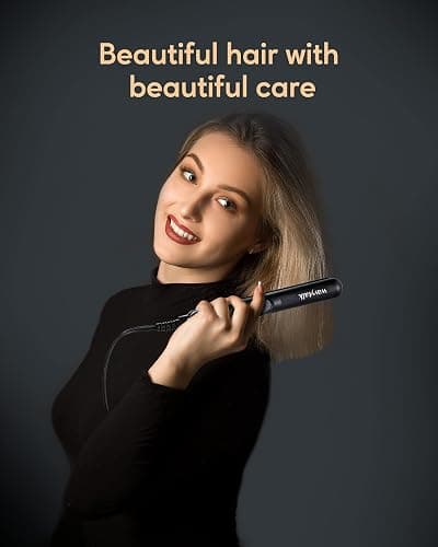 Wavytalk Mini Flat Iron 0.7 Inch Ceramic Mini Hair Straightener, Small Flat Irons for Short Hair, Curls Bangs, Dual Voltage for Travel thumbnail 7