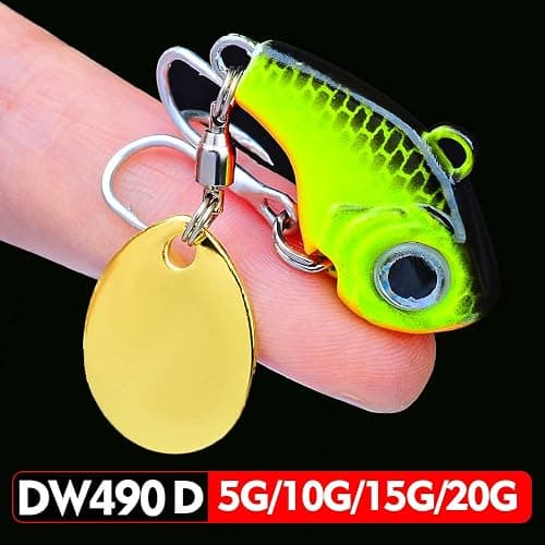 Fishing Lures Spinners Metal VIB Lure with Blade Tail Long Cast Bait (6pcs) thumbnail 5