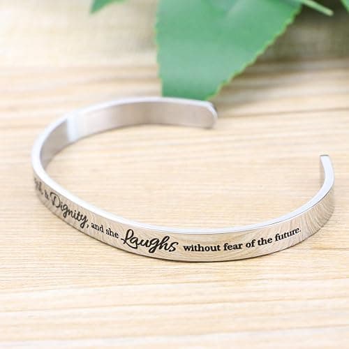 𝐂𝐡𝐫𝐢𝐬𝐭𝐢𝐚𝐧 𝐁𝐫𝐚𝐜𝐞𝐥𝐞𝐭𝐬 for 𝐖𝐨𝐦𝐞𝐧 Inspirational Gifts Bible Verse Religious Faith Jewelry Cuff Bracelet Mothers Day Christmas Birthday Jewelry for Her Mother Daughter thumbnail 3