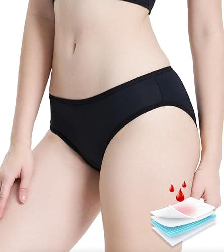 Jayloa Period Swimwear Bikini Menstrual Leakproof Swim Bottoms Period Swim Bottoms for Women Girls Teens - Image 1