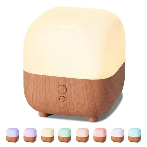 InnoGear 150ml Essential Oil Diffuser, Premium 5-in-1 Diffusers for Home Scent 8 LED Color Aromatherapy Diffuser Air Desk Mini Humidifier Small Vaporizer Aroma Diffuser for Computer Laptop Room Office - Image 1