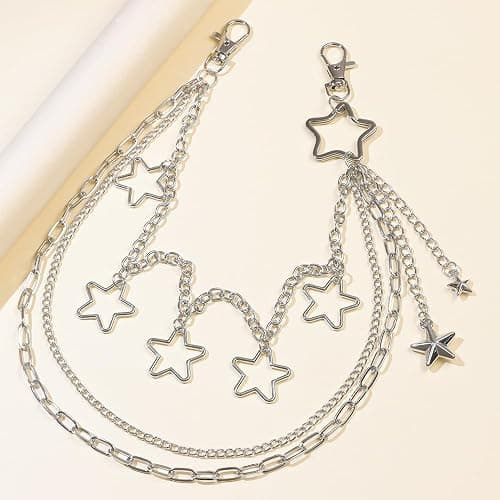 Pants Chain Wallet Chain Punk Chain Hip Hop Butterfly Lock Charm Jeans Chains Rock Chains for Women Men Hipster Women Fashion Trendy Waist Pants Chain Jewelry Clothing Accessories thumbnail 6