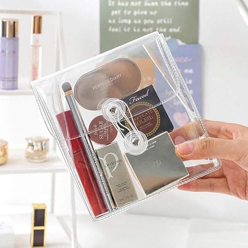 ZMLSED Washi Masking Tapes Multi Organizer Pouch, Minimalist Transparent Large-capacity Visible Portable Storage Bag for Stationery Stickers Travel Small Object Planner Pens Journal Supplies thumbnail 6