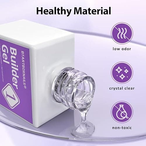 BTArtboxnails Nail Tips Builder Gel - Long Lasting 15ml Builder Gel with Portable Nail Lamp for French XCOATTIPS, 30+Days French Protection Duo Nail Extension Tool for Nail Art thumbnail 5