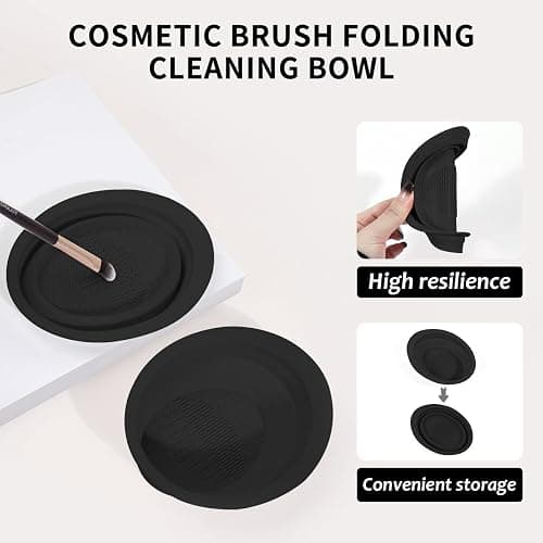 MAANGE Makeup Brushes 49 Pcs Makeup Kit, Multi-functional Makeup Tool Set with Makeup Brush Foundation Brush Make up Brushes Set (Black, 49 Piece Set) thumbnail 5