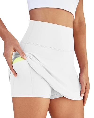 DLOODA Womens Skort Tennis Skirt with Pocket Shorts Mini Golf Skirts High Waisted Athletic Skorts Summer Workout thumbnail 2