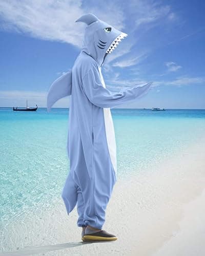 WOTOGOLD Animal Cosplay Costume Shark Adult Pajamas thumbnail 6