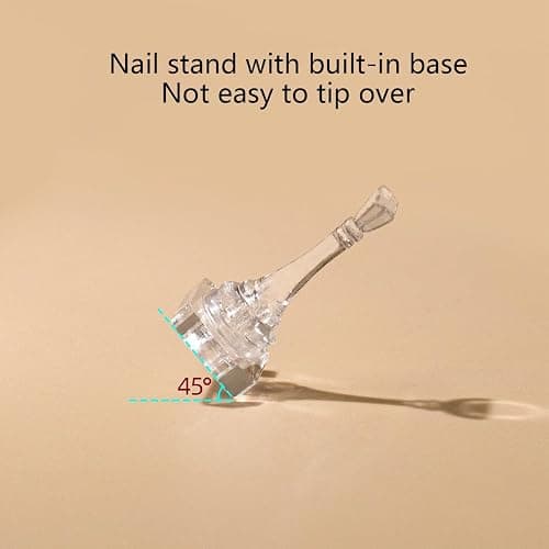 FSpronail Nail Stand for Press On Nails Art Display Practice 2 Sets, Acrylic Stand Holder for Practice Tips with 200pcs Clear Reusable Adhesive, Beginner Nails Arts Kit Accessories DIY Tool at Home thumbnail 4