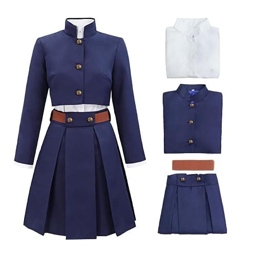 C-ZOFEK US Size Anime Cosplay Uniform with Belt Waist Bag Coat Skirt Female Halloween Costume thumbnail 8