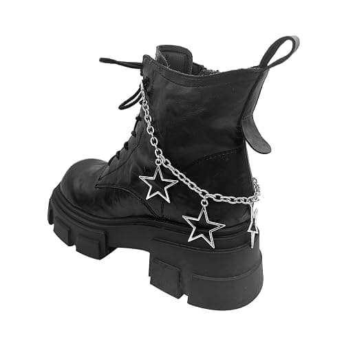 Gownsella 2 Stück Schuh Charms Kette – Punk Schuhschmuck für Sneaker & Boots, Schnürsenkel Anhänger mit Clip, DIY Zubehör - Image 1