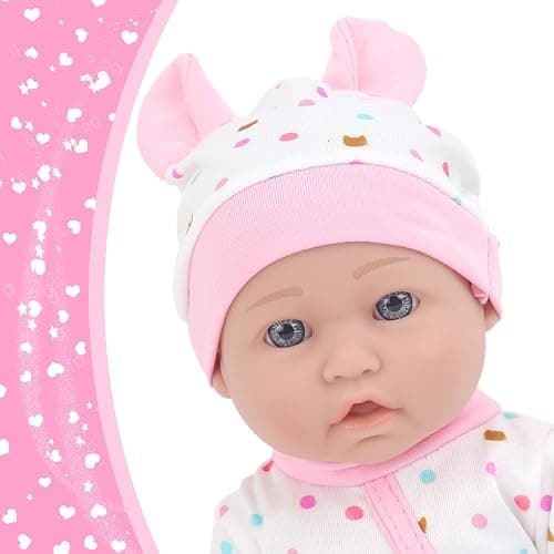 ZITA ELEMENT 12″ Baby Doll Sleeping Basket Set in Gift Box - 13 Piece Soft Baby Doll with Accessories, for Girls Ages 3+ thumbnail 3
