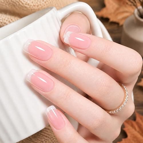 modelones Builder Nail Gel HEMA-Free Clear, Gentle Formula Self Leveling | 7-in-1 Crystal Clear Self-Leveling Strengthener for Natural Apex, Nail Extension, Non-Yellowing, Beginner Friendly U/V Cured thumbnail 3