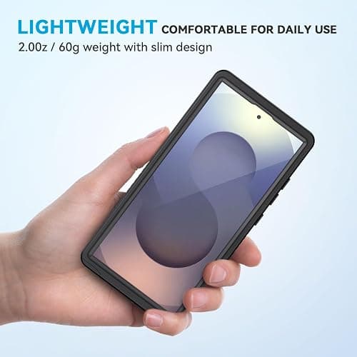 Lanhiem for Samsung Galaxy S25 Ultra Case, IP68 Waterproof Dustproof, Built-in Screen Protector, Rugged Full Body Shockproof Protective Cover for Galaxy S25 Ultra 5G 6.9 Inch, Black thumbnail 5