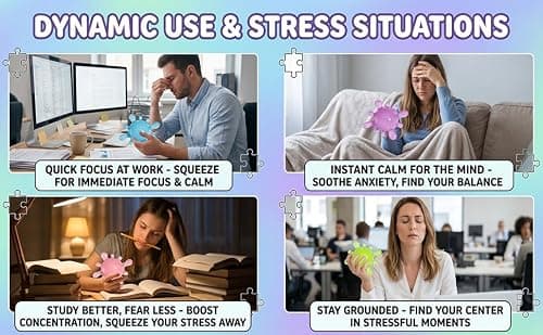 Fidget Toys Stress Ball for Kids,Squishy Ball Stress Splat Toys,Stress Splat Toy,Squishies Anxiety Stress Relief, Office Mental Health Gifts Prizes Autism Favors (Pink) thumbnail 9