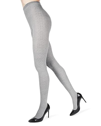 MeMoi Portland Cable Knit Sweater Tights, Warm Opaque Winter Tights thumbnail 8
