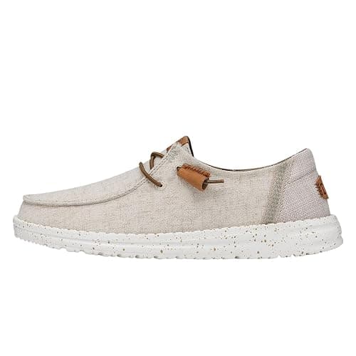 HEYDUDE Women's Wendy Washed Canvas | Women’s Shoes | Women’s Lace Up Loafers | Comfortable & Light-Weight - Image 1
