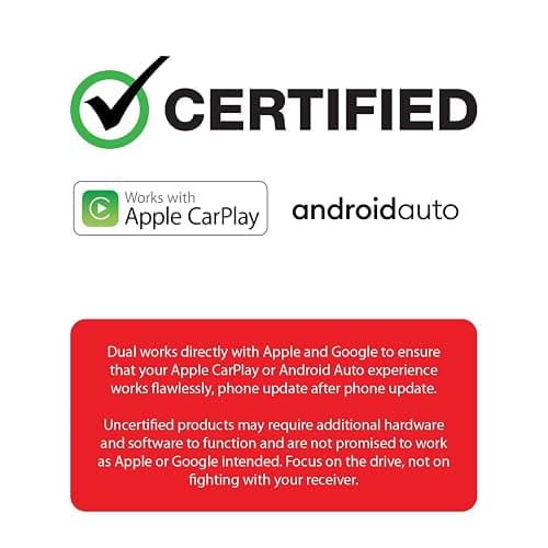 Dual Electronics DCPA81W 8-inch Certified Apple CarPlay Android Auto Wired or Wireless | Single DIN & Double DIN Touchscreen Car Stereo Radio | Bluetooth | Front & Rear Camera | USB Playback & Charge thumbnail 2