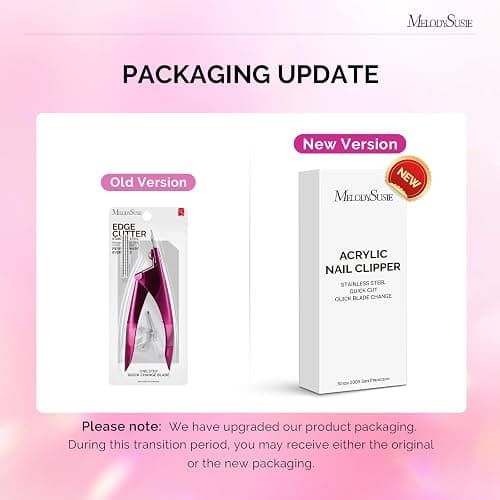 MelodySusie Acrylic Nail Clippers with 15pcs Magnet Sizers, Professional Nail Clippers Cutters for Long Acrylic Gel Nails Tips, Adjustable Stainless Nail Trimmer, Manicure Tool for Salon Home, Plum thumbnail 2