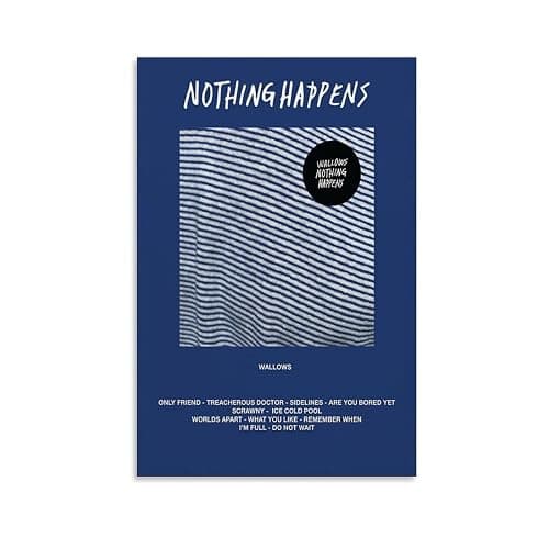 fasrfaswa Wallows by Nothing Happens Canvas Poster Wall Art Decor Print Picture Paintings for Living Room Bedroom Decoration Unframe-style 12x18inch(30x45cm) - Image 1