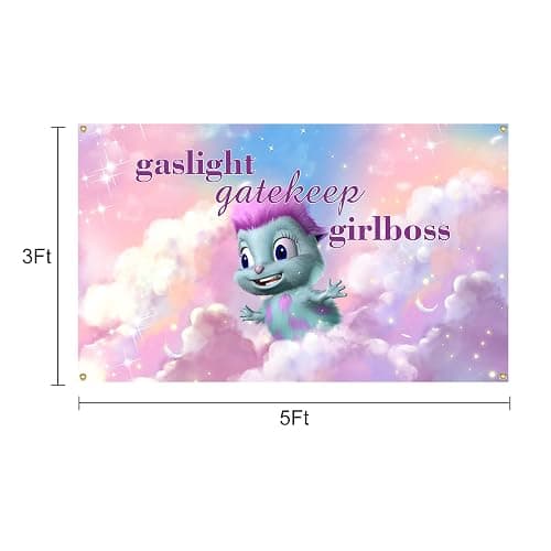 Funny Beliefs Happiness Tapestry 3 * 5 Feet With Four Brass Buttonholes For Hanging Suitable For Indoor University Dormitory Party Tapestry Art poster (girlboss) thumbnail 3