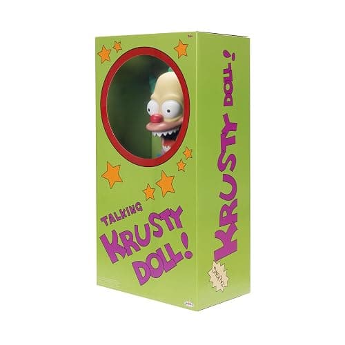 Disney The Simpsons Talking Krusty Doll Plush, 16-Inches Tall Good and Evil Krusty Pull String Doll Toy, from The Classic Treehouse of Horror III Episode thumbnail 9