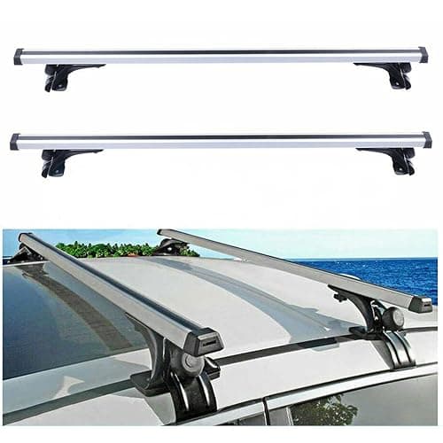 48 inch Car Top Roof Cross Bar 330LB Universal Luggage Cargo Carrier Rack Aluminum thumbnail 4