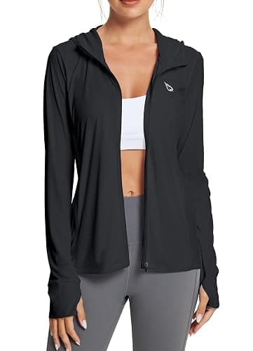 baleaf Women's Sun Protection Jacket Hoodie Clothing Lightweight Long Sleeve Sun Cover Up Shirt - Image 1