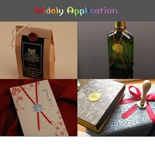 Wax Seal Stamp Set, VIHOME Hogwarts Magic School Seal Stamps Kit Including 6 Pieces Copper Seals + 1 Wooden Hilt (Hogwarts Seal Stamp Kit) thumbnail 5