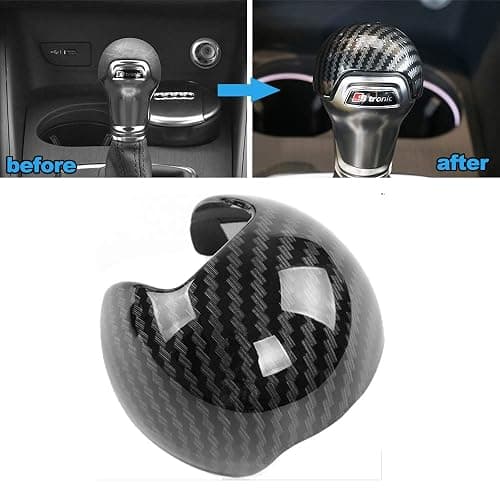 JIECHEN Sport Style Carbon Fiber Print Gear Shift Knob Cover Trim for Au-di A3/S3 2013-2022 Accessories thumbnail 3