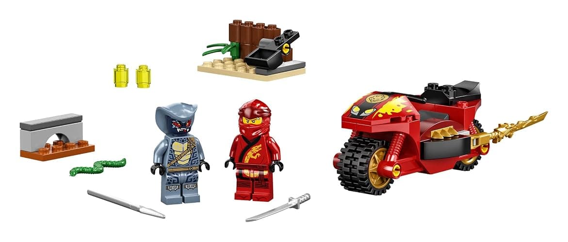 LEGO NINJAGO Legacy Kai’s Blade Cycle 71734 Ninja Motorcycle Playset Building Kit, Featuring NINJAGO Kai and a Snake; New 2021 (54 Pieces) thumbnail 3