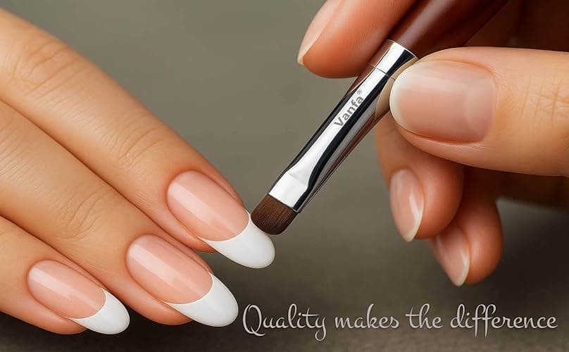 Vanfa French Brush for Nails, Clean up brush for Gel Nail Polish F16 thumbnail 9