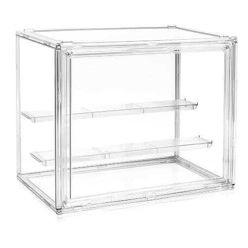 Acrylic Display Case for Collectibles Clear Display Box for Figures with Magnetic Door, Stackable Design, Dustproof, Miniature Display Shelf for Action Figures,Display Box Display Case(1PCS) thumbnail 7