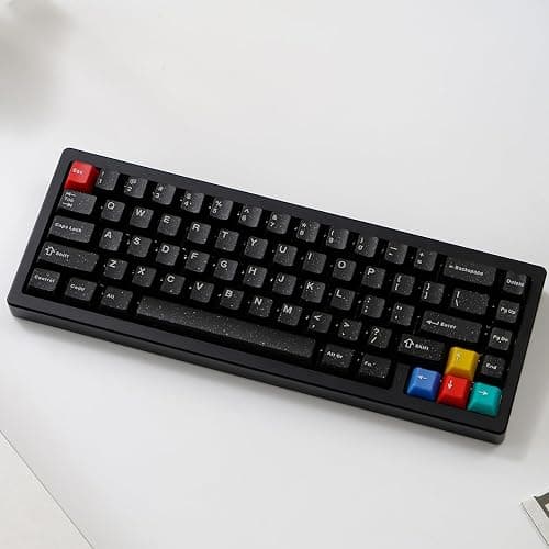 Sumgsn 114 Keys Doubleshot Translucent Keycaps, Glitter Neon keycaps, Cherry Profile Keycap Set for 60% 65% 75% Mechanical Keyboard Cherry Mx Switches thumbnail 3