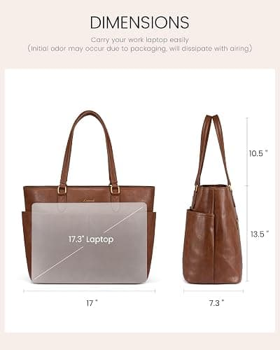 LOVEVOOK Laptop Tote Bag for Women, 15.6 inch Laptop Work Bags for Teacher/Nurse Large Computer Bag for Office thumbnail 5