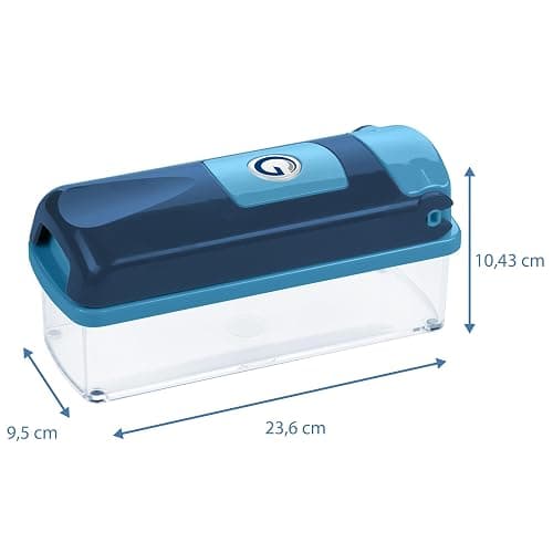 Genius Nicer Dicer Smart (14 tlg.) in blau - Gemüse-schneider für Würfel, Stifte, Scheiben, Streifen und Viertel inkl. Rezeptheft - Salatschneider Mandoline Gurkenhobel thumbnail 3