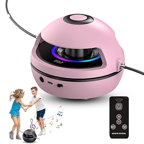 Kinder Smartes Springseil, Automatisches Elektronisches Springseil mit Fernbedienung, 10 Stufen Geschwindigkeit, LED Display Zähler, Bluetooth Musik, Trainingsgerät für Kinder und Erwachsene - Image 1